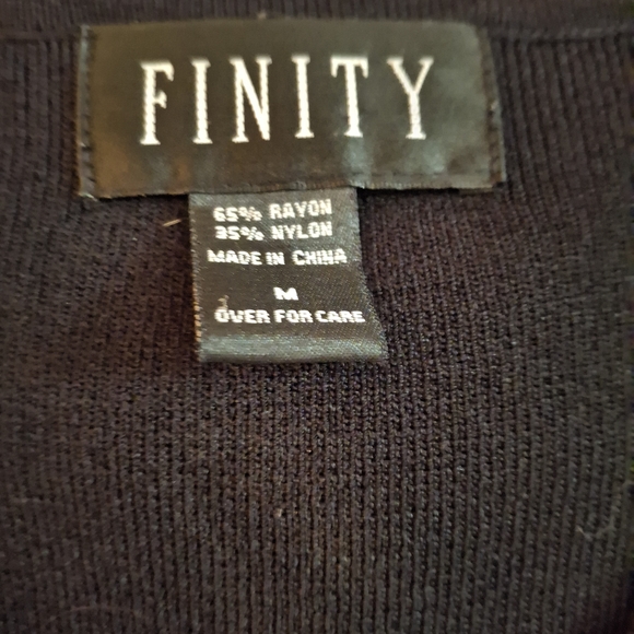 Finity Black and White Striped Tank Top - Picture 4 of 6